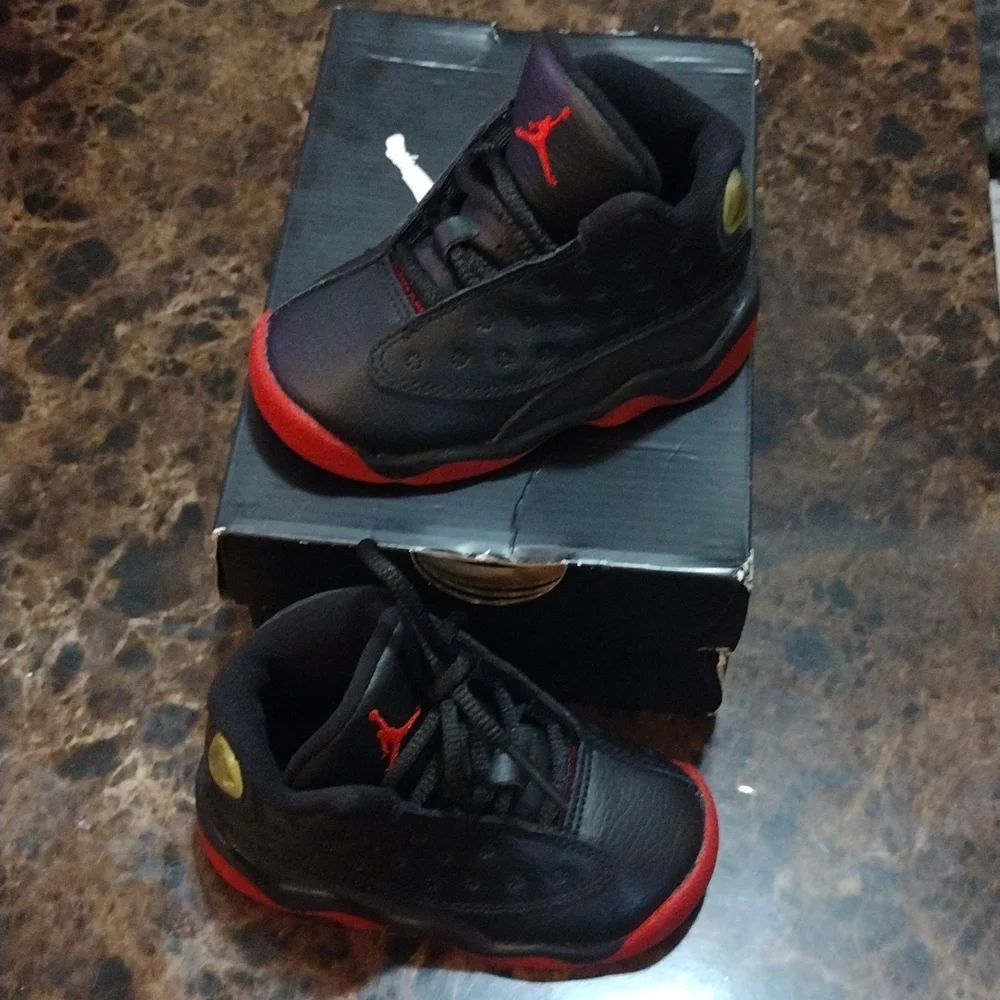 Kids Jordans Sale 🤑Air Jordan 13 Retro BT Dirty Bred Toddler size 5 Shoes - Picture 6 of 10